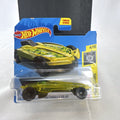 Hot Wheels 1:64 scale HW Formula Solar diecast car in translucent yellow on original blister card