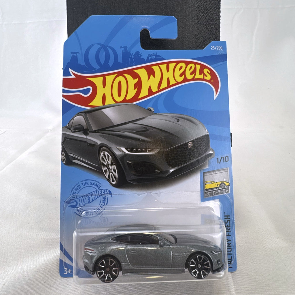 Hot Wheels 2020 Jaguar F-Type dark metallic gray diecast car factory sealed on blister card