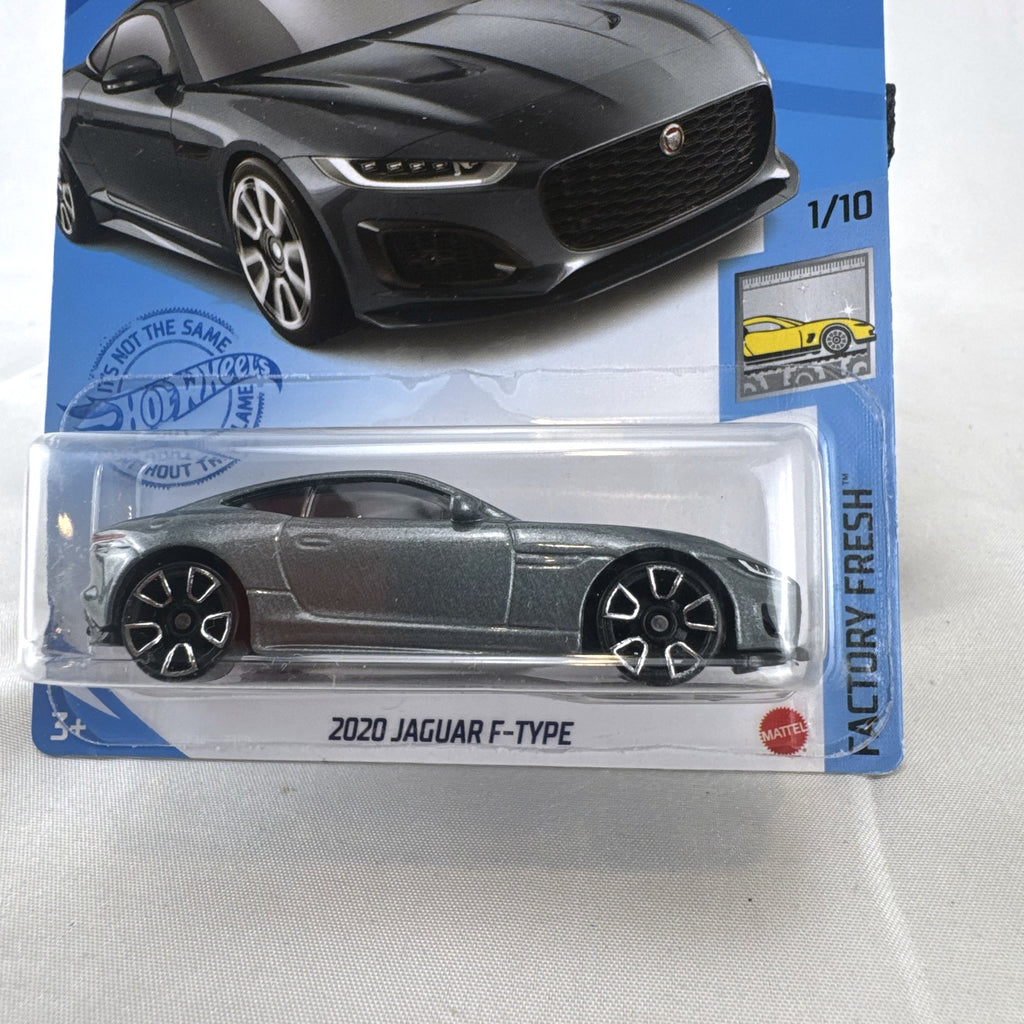 Hot Wheels 2020 Jaguar F-Type dark metallic gray diecast car factory sealed on blister card