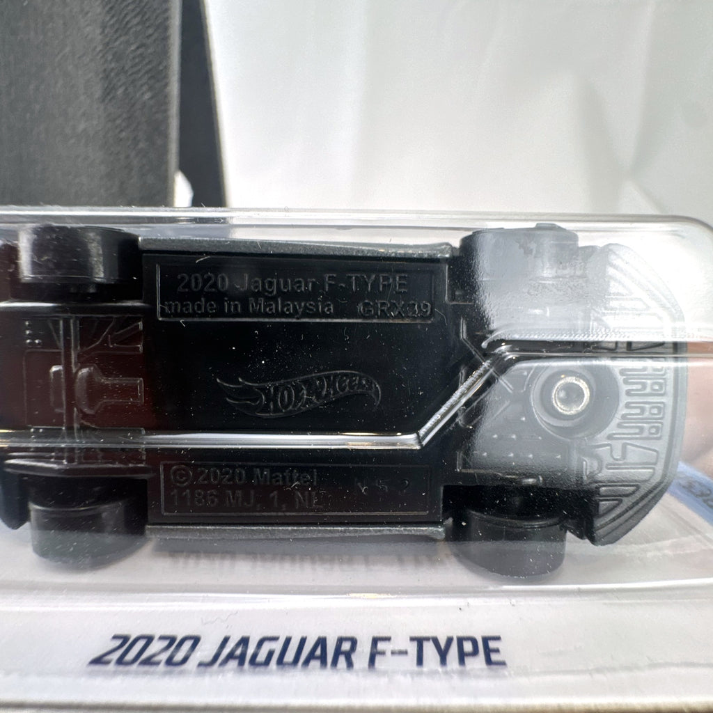 Hot Wheels 2020 Jaguar F-Type coupe diecast car in metallic gray sealed on original card