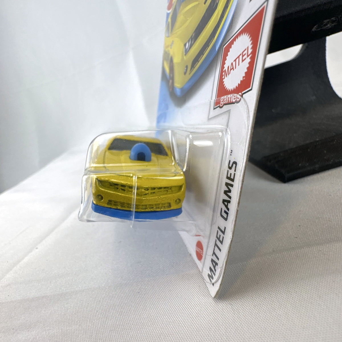 Hot Wheels 2010 Pro Stock Chevy Camaro Mattel Games Pictionary yellow diecast car in original packaging