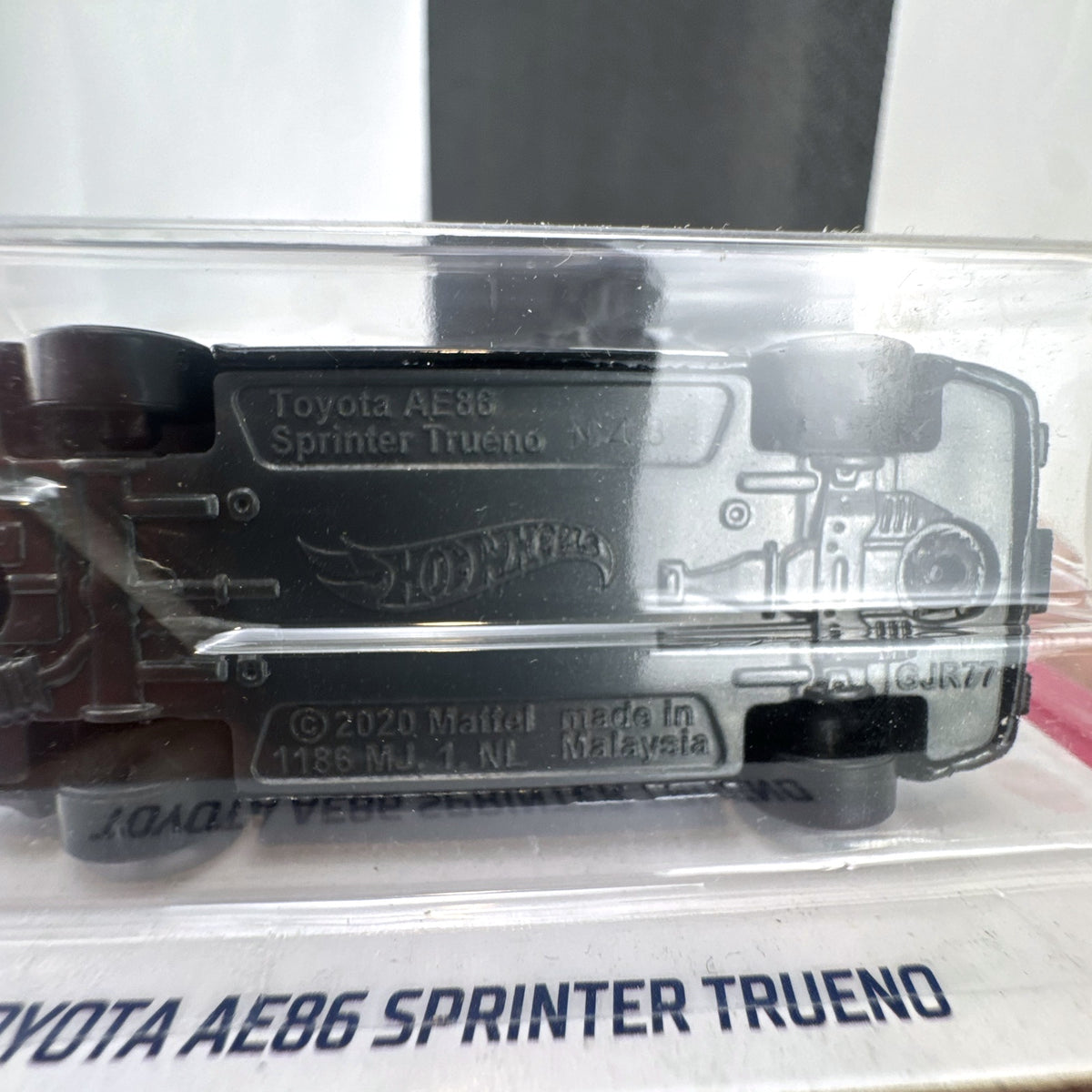 Sealed Hot Wheels 1:64 scale Toyota AE86 Sprinter Trueno in black and white Falken Formula Drift racing livery