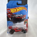 Sealed 2021 Hot Wheels Blade Raider red stunt buggy die-cast vehicle in original blister card packaging.