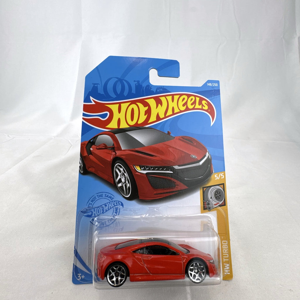Hot Wheels 2017 Acura NSX red diecast model car 1:64 scale factory sealed on card