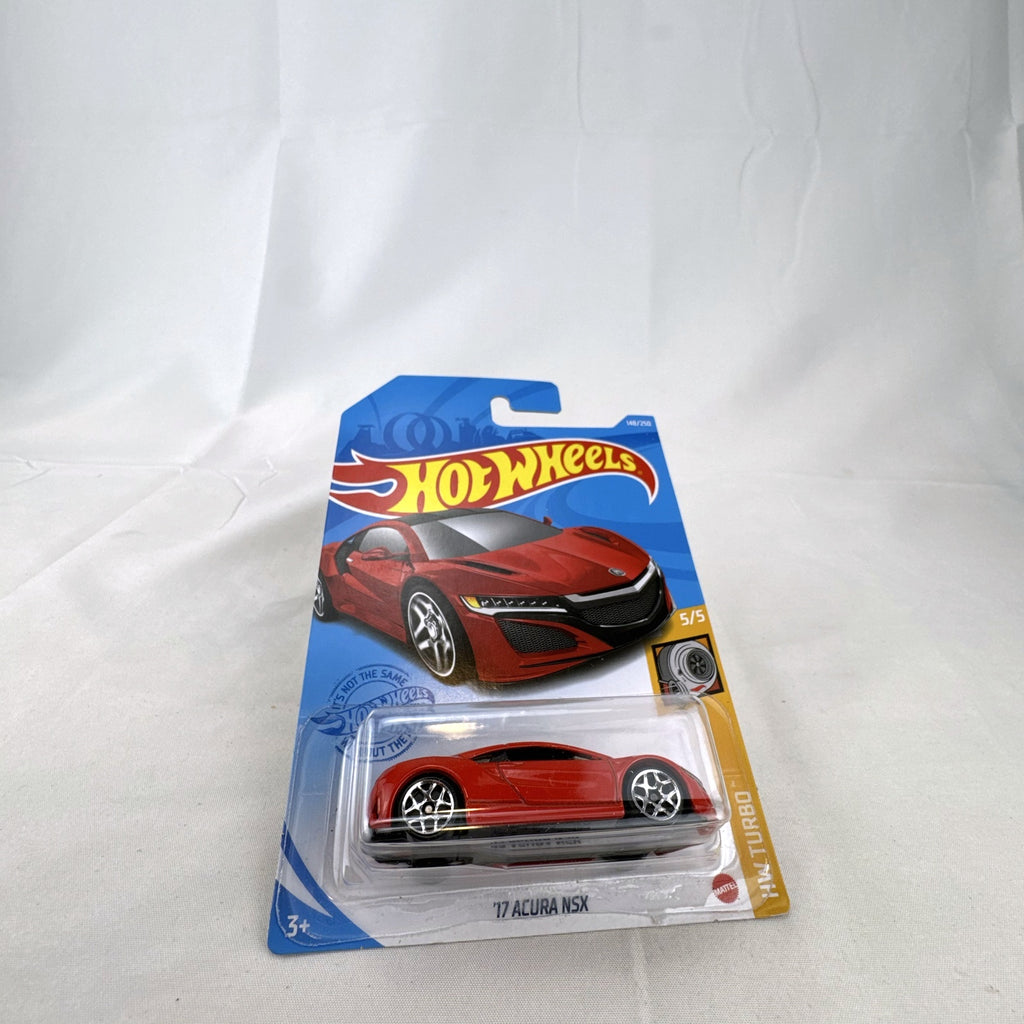 Hot Wheels 2017 Acura NSX red diecast model car 1:64 scale factory sealed on card