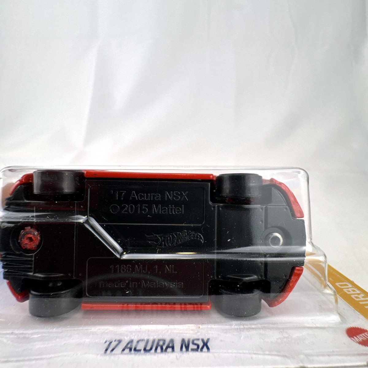 Hot Wheels 2017 Acura NSX red diecast model car 1:64 scale factory sealed on card