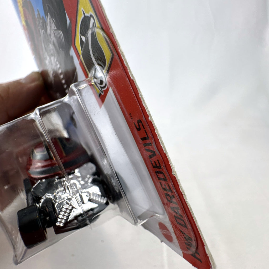 Hot Wheels Head Gasket 2021 HW Daredevils metallic red diecast car in unopened packaging.