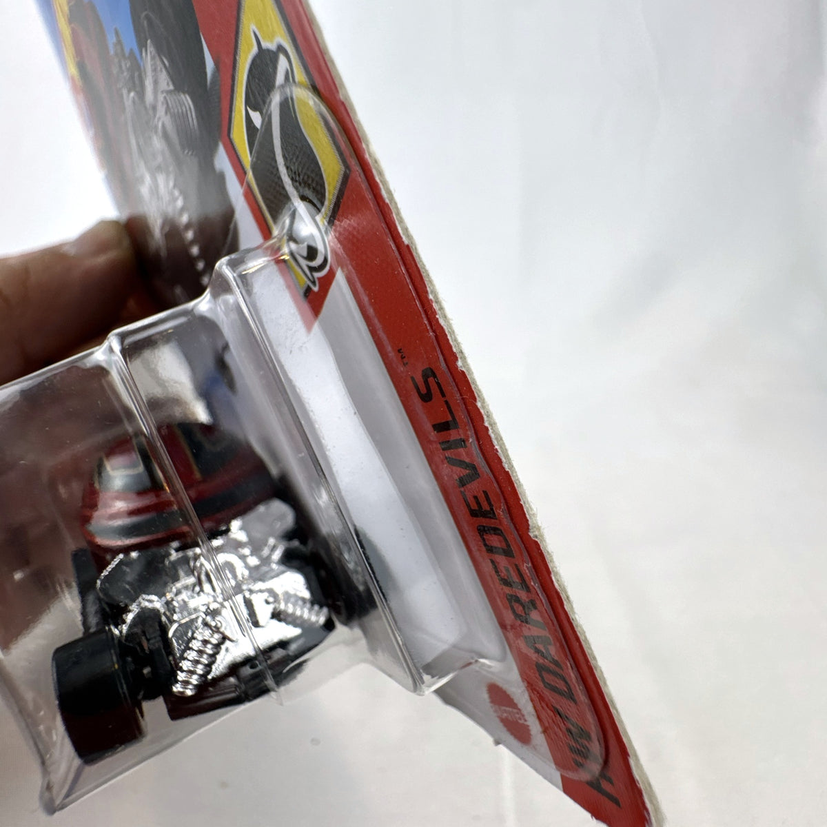 Hot Wheels Head Gasket 2021 HW Daredevils metallic red diecast car in unopened packaging.