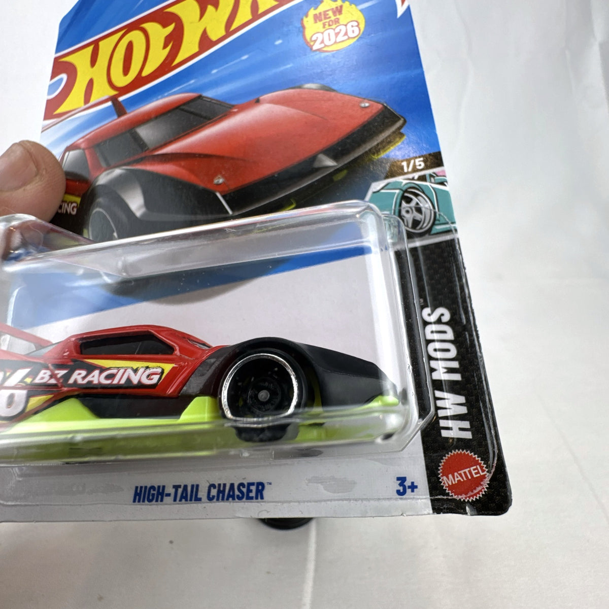 Hot Wheels High-Tail Chaser HW Mods red diecast car sealed on card