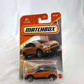 Sealed Matchbox 2023 Citroën ë-C4 1:64 scale diecast car in metallic orange on original packaging