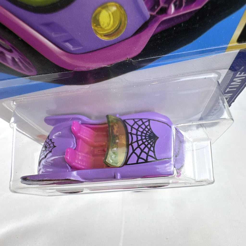 Hot Wheels 2024 Monster High Ghoul Mobile 1:64 diecast car sealed in original packaging.