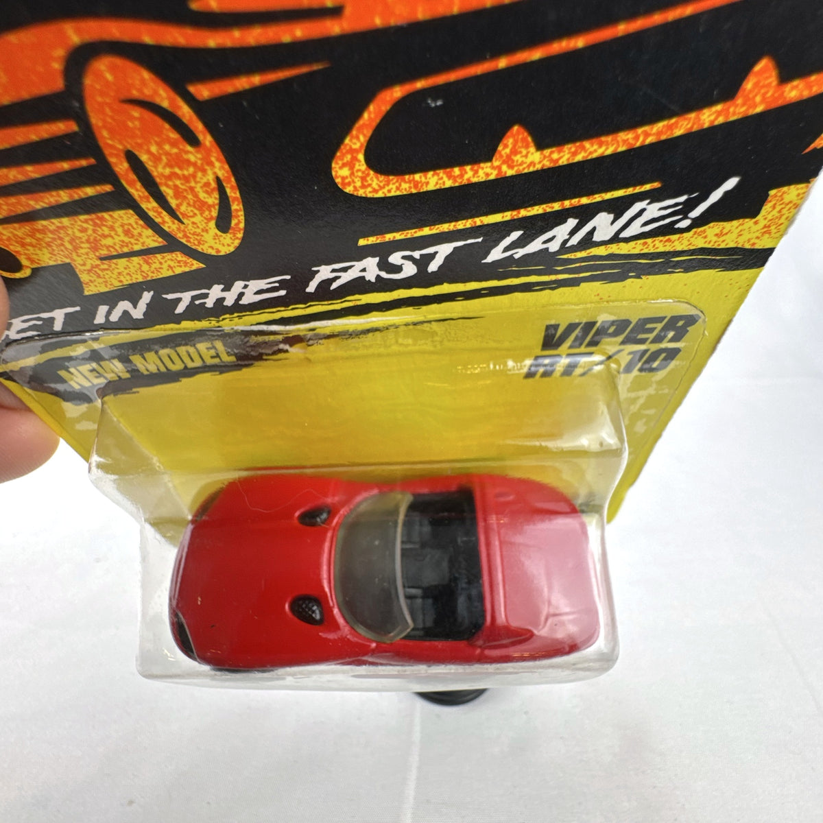 Matchbox Superfast 1993 red Dodge Viper RT/10 diecast car sealed on original TV show card packaging