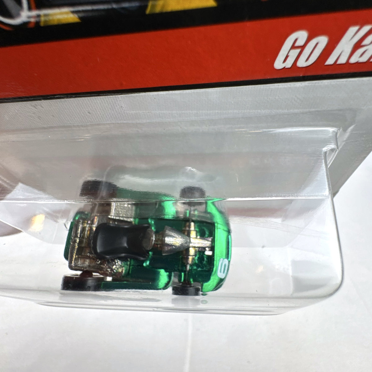 Hot Wheels Classics Series 1 Go Kart in Spectraflame Green sealed on original unpunched card packaging