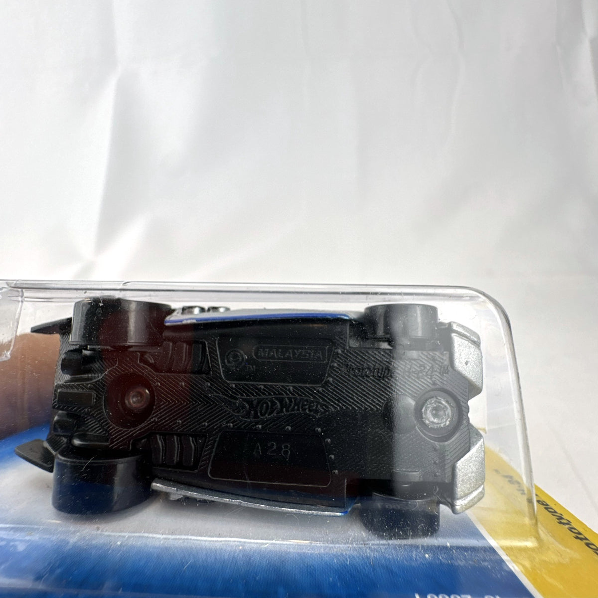Sealed 2008 Hot Wheels First Editions Prototype H-24 diecast car in silver with blue racing stripes 1:64 scale