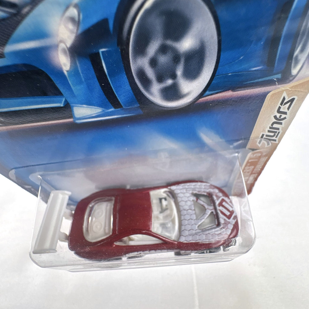 2003 Hot Wheels Tech Tuners Super Tsunami maroon diecast car 1:64 scale sealed on blister card