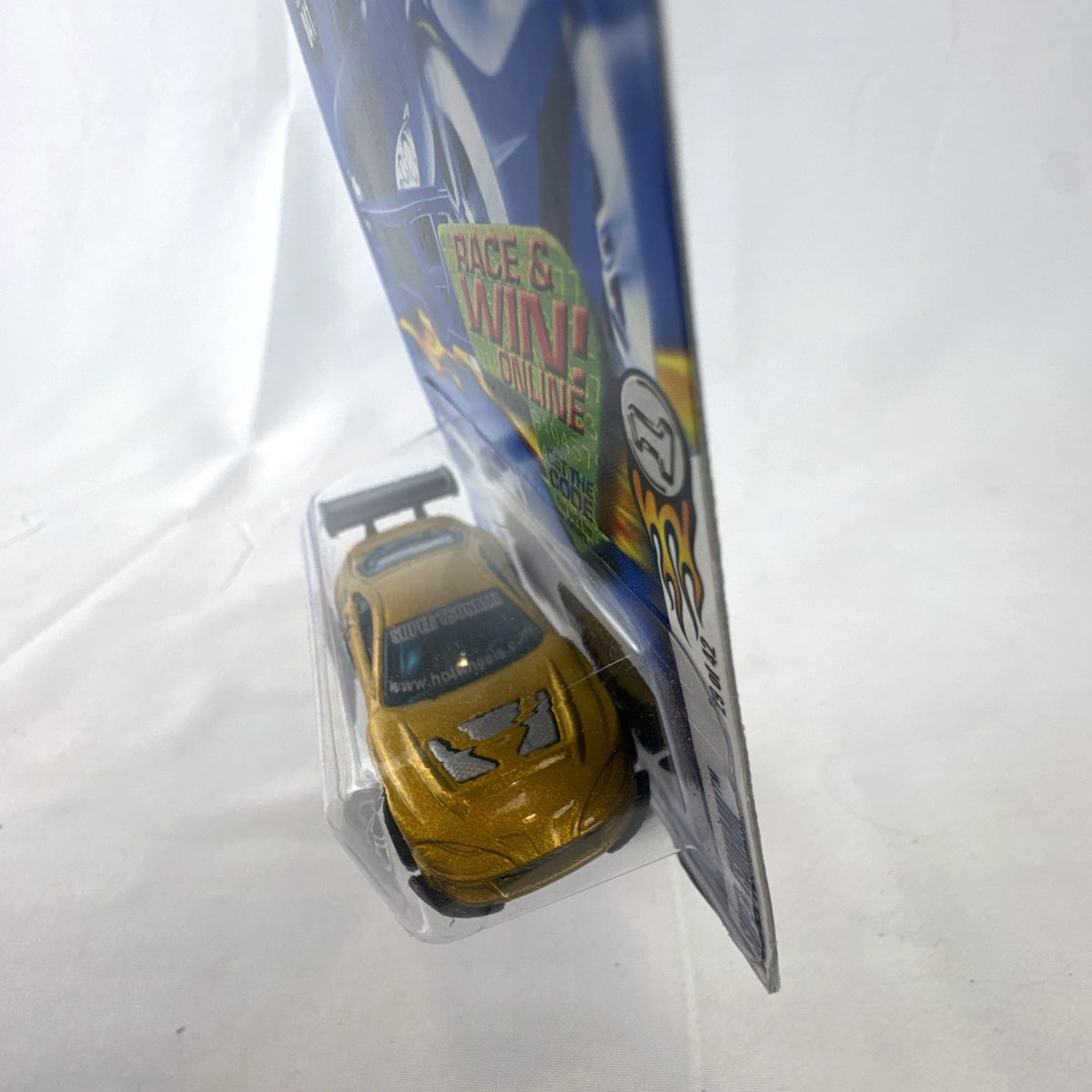 Sealed Hot Wheels 2002 First Editions Super Tsunami 1:64 diecast car in metallic gold on original card
