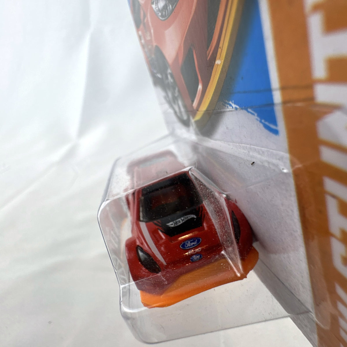 Hot Wheels 2012 Ford Fiesta Road Rally diecast car in red, 1:64 scale on original blister card