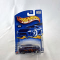 Hot Wheels 2002 First Editions Jaded diecast car in metallic purple with flame graphics in blister card package