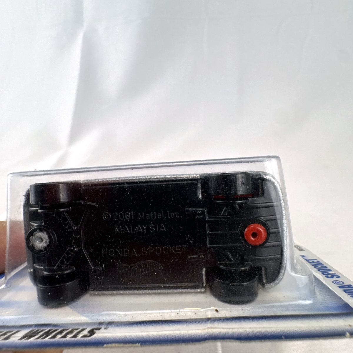 Sealed 2002 Hot Wheels First Editions 1:64 Honda Spocket concept diecast car in red and textured silver.