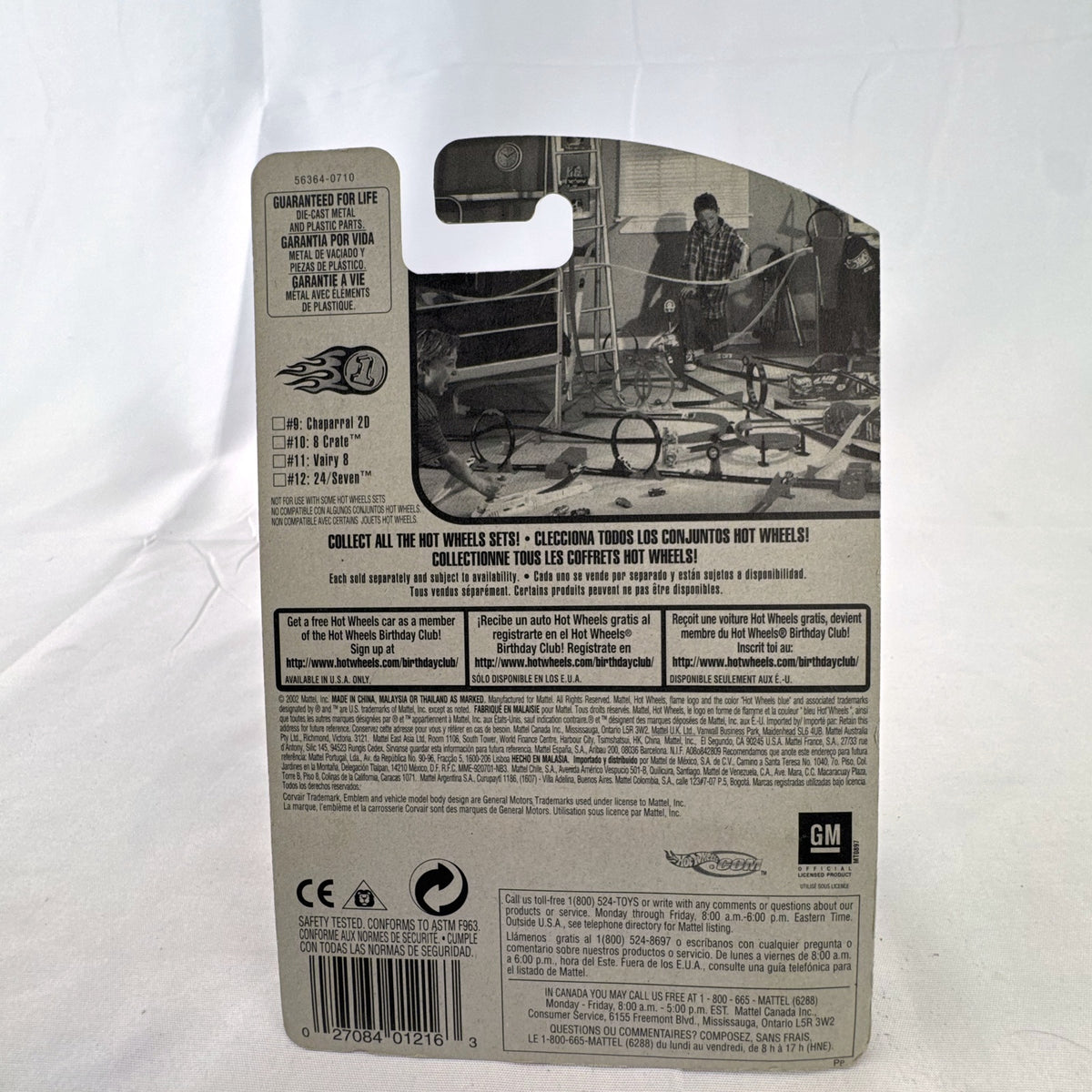 Hot Wheels First Editions 1:64 scale silver Chevrolet Corvair Vairy 8 diecast car on blister card
