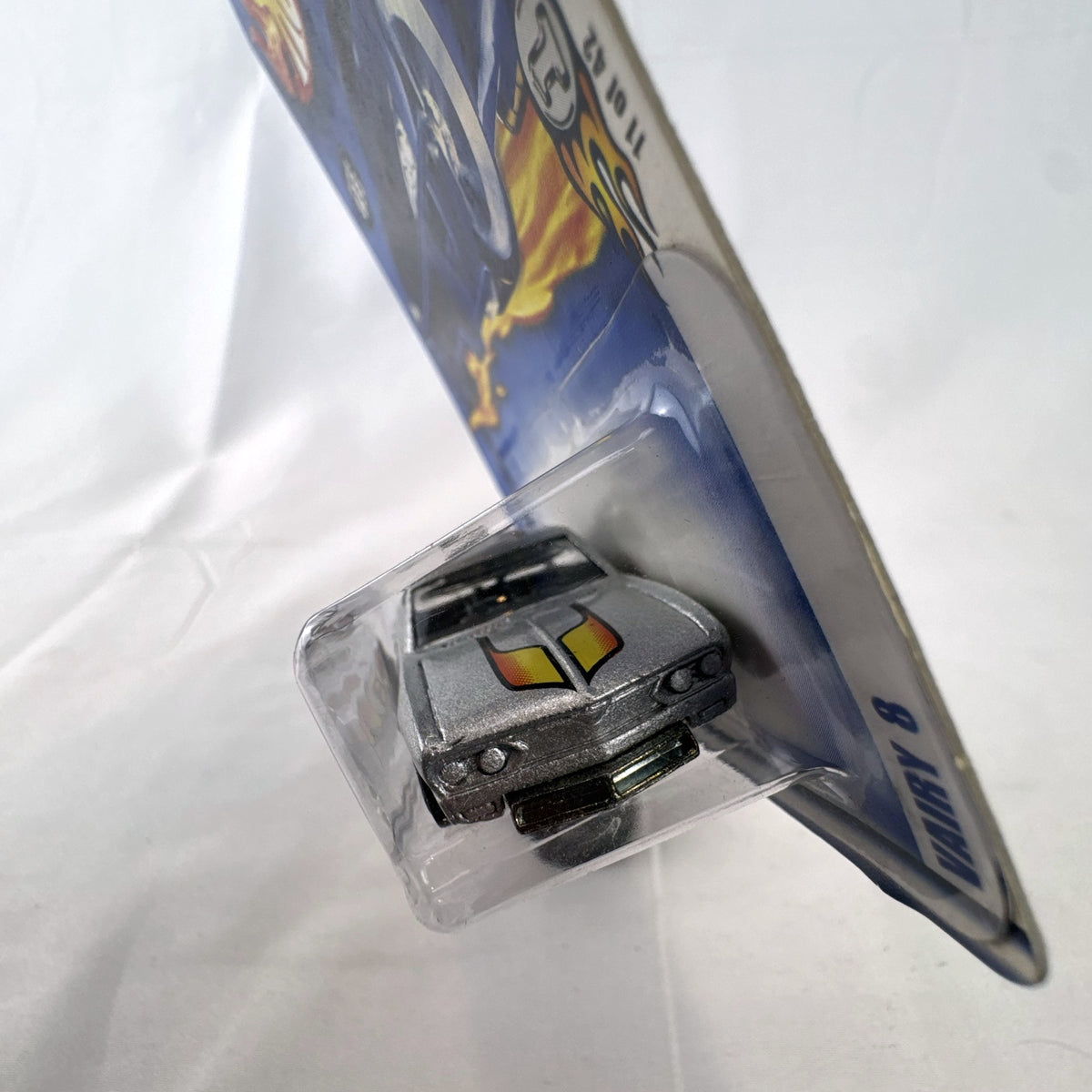 Hot Wheels First Editions 1:64 scale silver Chevrolet Corvair Vairy 8 diecast car on blister card