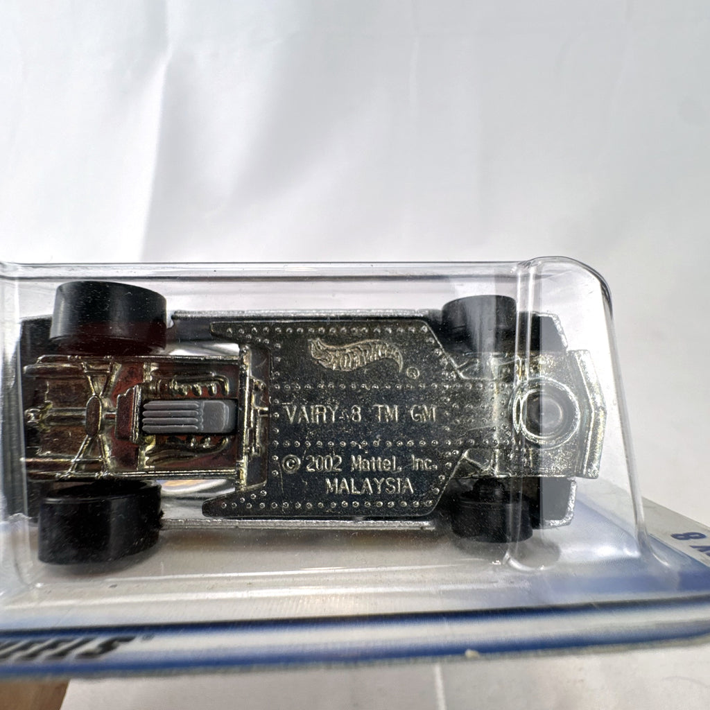 Hot Wheels First Editions 1:64 scale silver Chevrolet Corvair Vairy 8 diecast car on blister card