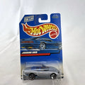 Hot Wheels 1:64 scale diecast Jaguar XK8 Convertible in metallic silver on original blister card