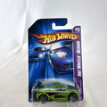 Hot Wheels Asphalt Assault 1:64 diecast car in metallic green sealed on original short card packaging.