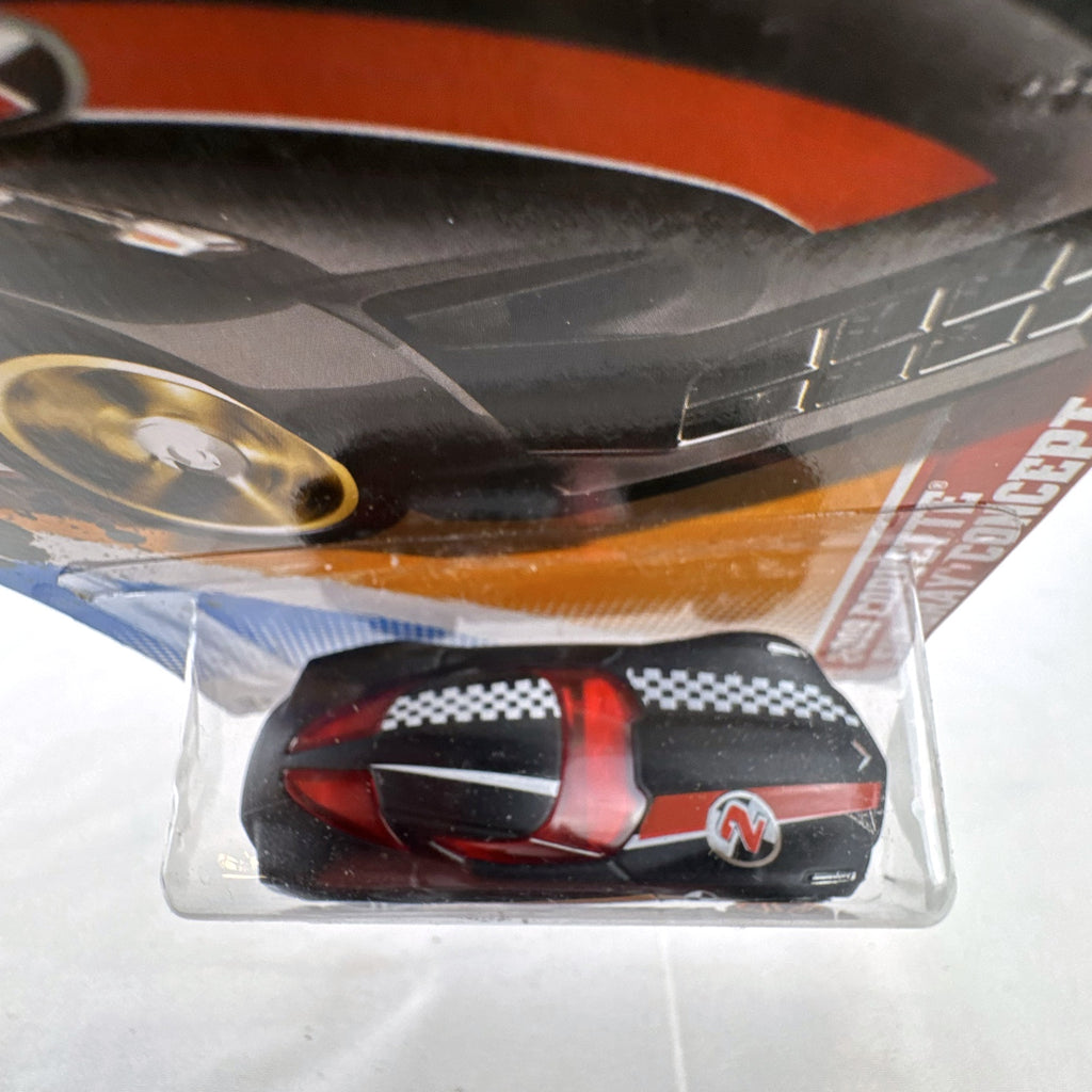 Hot Wheels 2009 Chevrolet Corvette Stingray Concept diecast car in satin black packaging