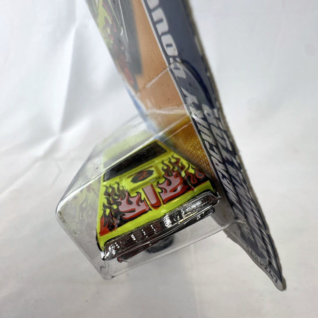 Hot Wheels 1969 Mercury Cougar Eliminator Cranston Fire diecast car in yellow blister packaging