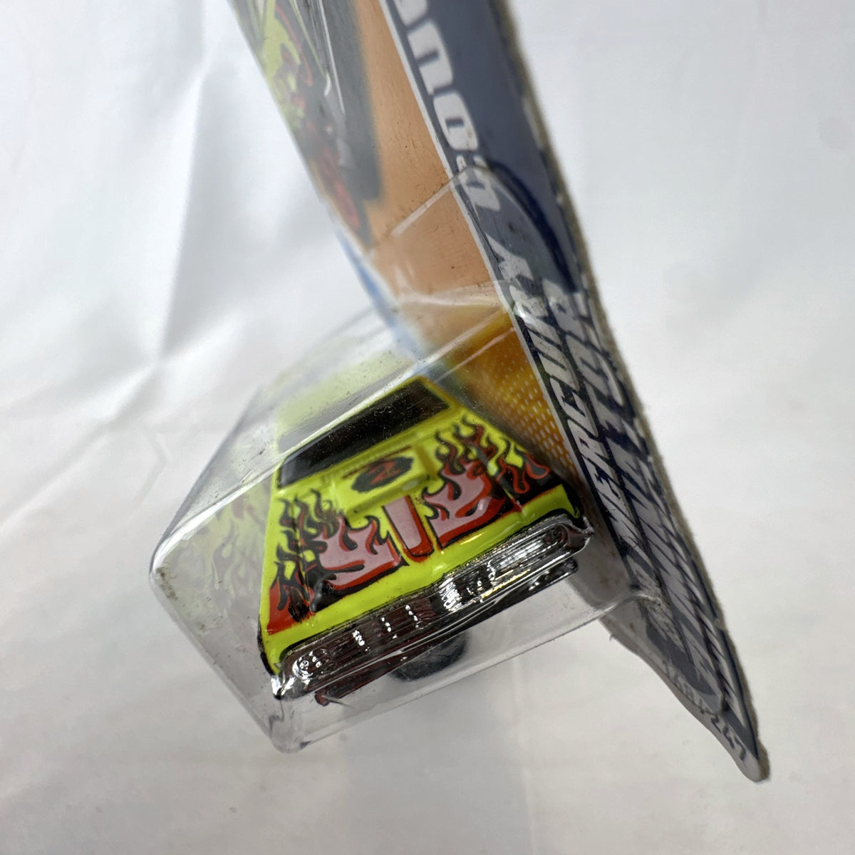 Hot Wheels 1969 Mercury Cougar Eliminator Cranston Fire diecast car in yellow blister packaging