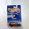 Hot Wheels 1991 Speed Fleet Flashfire diecast car sealed on vintage blue collector card
