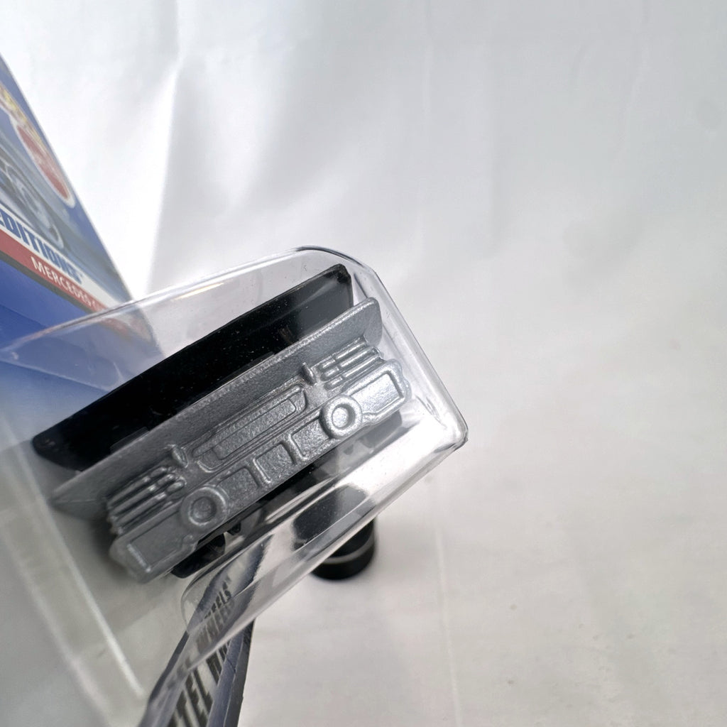 Hot Wheels 1999 First Editions Mercedes-Benz CLK-LM 1:64 scale silver diecast car in original packaging