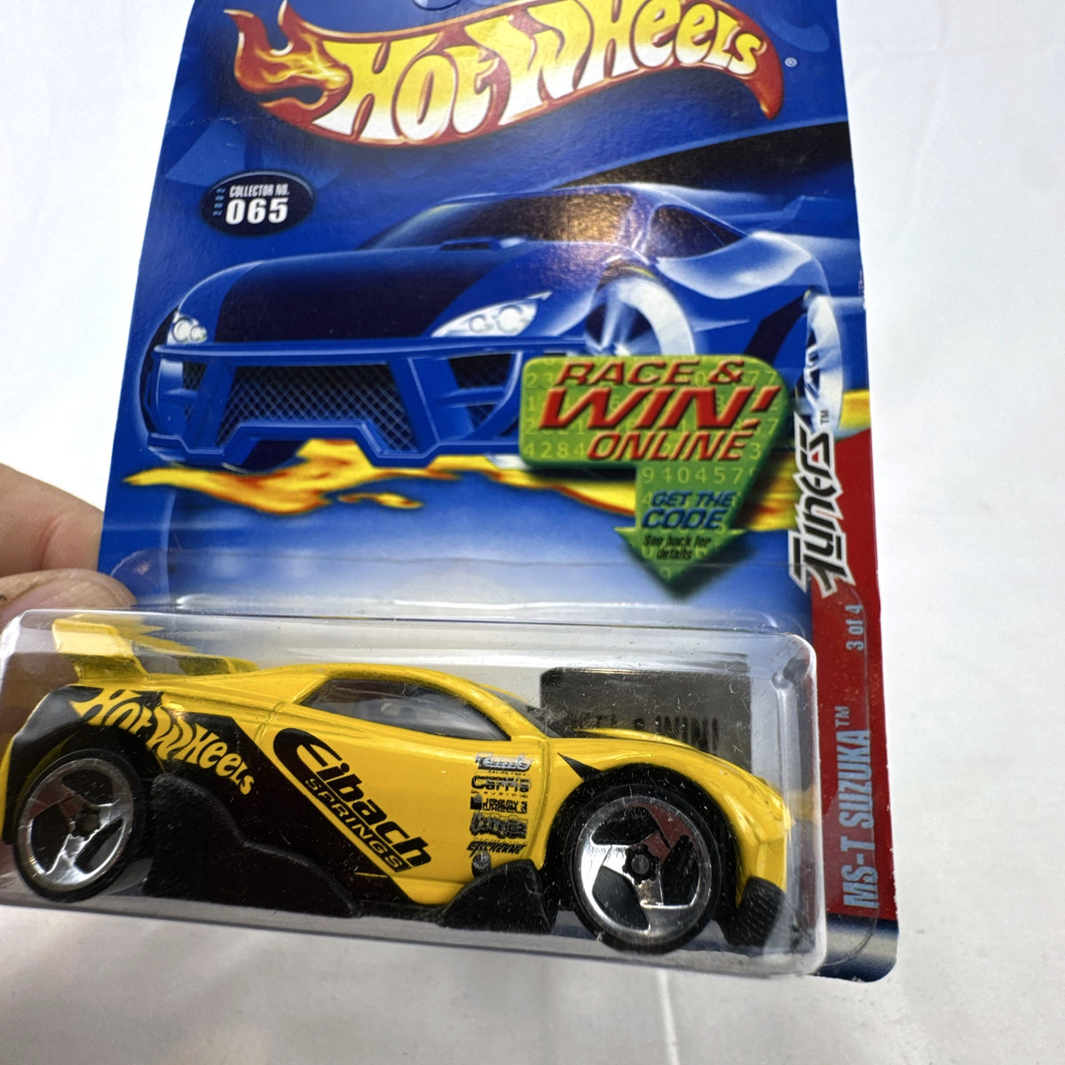 Hot Wheels 2002 Tuners Series MS-T Suzuka yellow 1:64 scale diecast car factory sealed on card