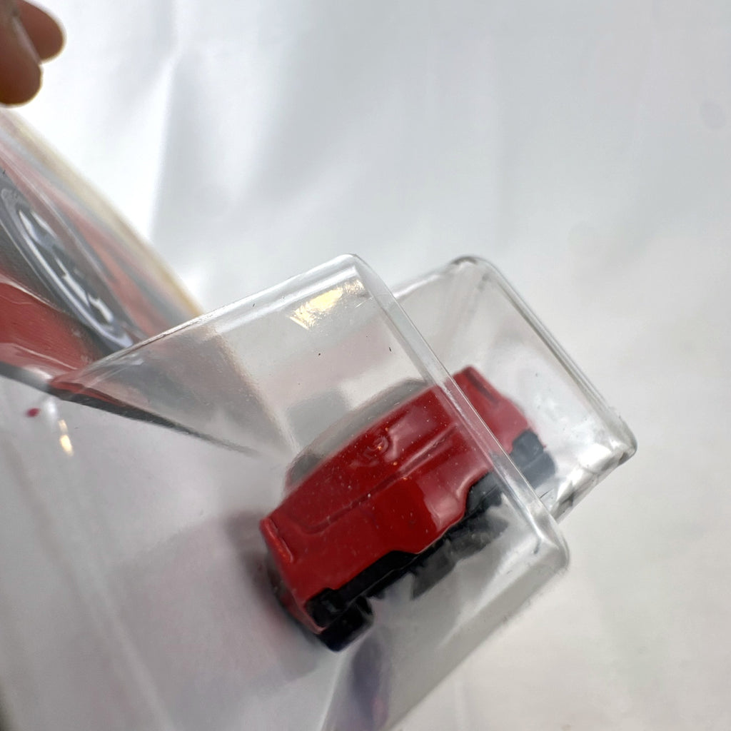 Hot Wheels 2013 Cadillac Elmiraj 1:64 scale diecast concept car in red, factory sealed on blister card.