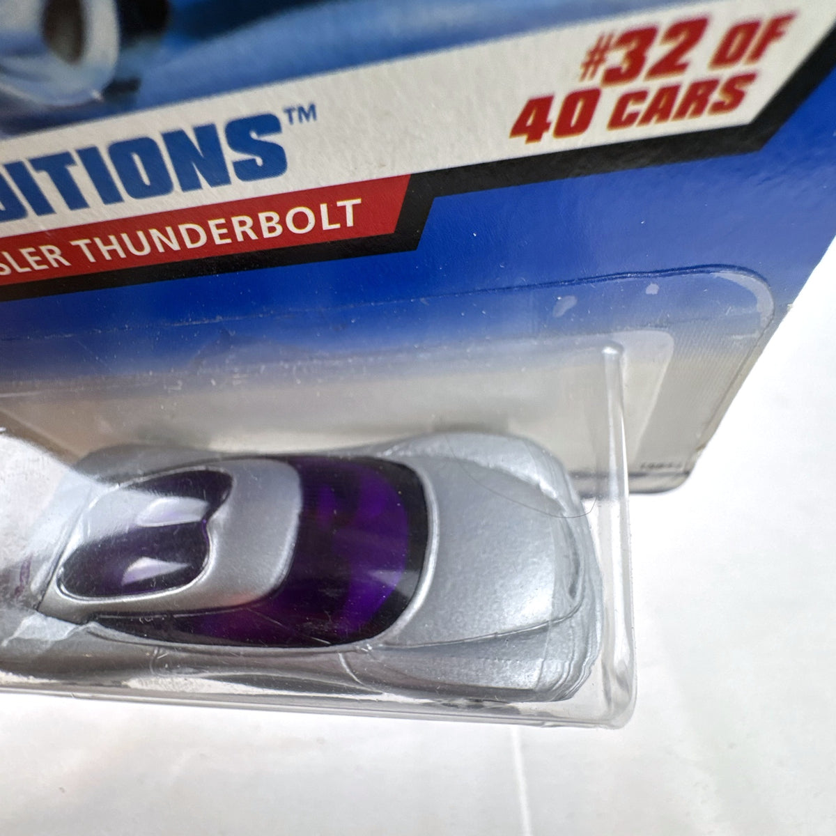 Sealed 1998 Hot Wheels First Editions Chrysler Thunderbolt 1:64 diecast car in silver metallic