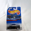 Hot Wheels Tail Dragger 1:64 scale diecast car in gloss black on original Pinstripe Power blister card