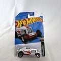 Unopened Hot Wheels Max Steel diecast car in white with red So-Cal Speed Shop graphics in 1:64 scale packaging.