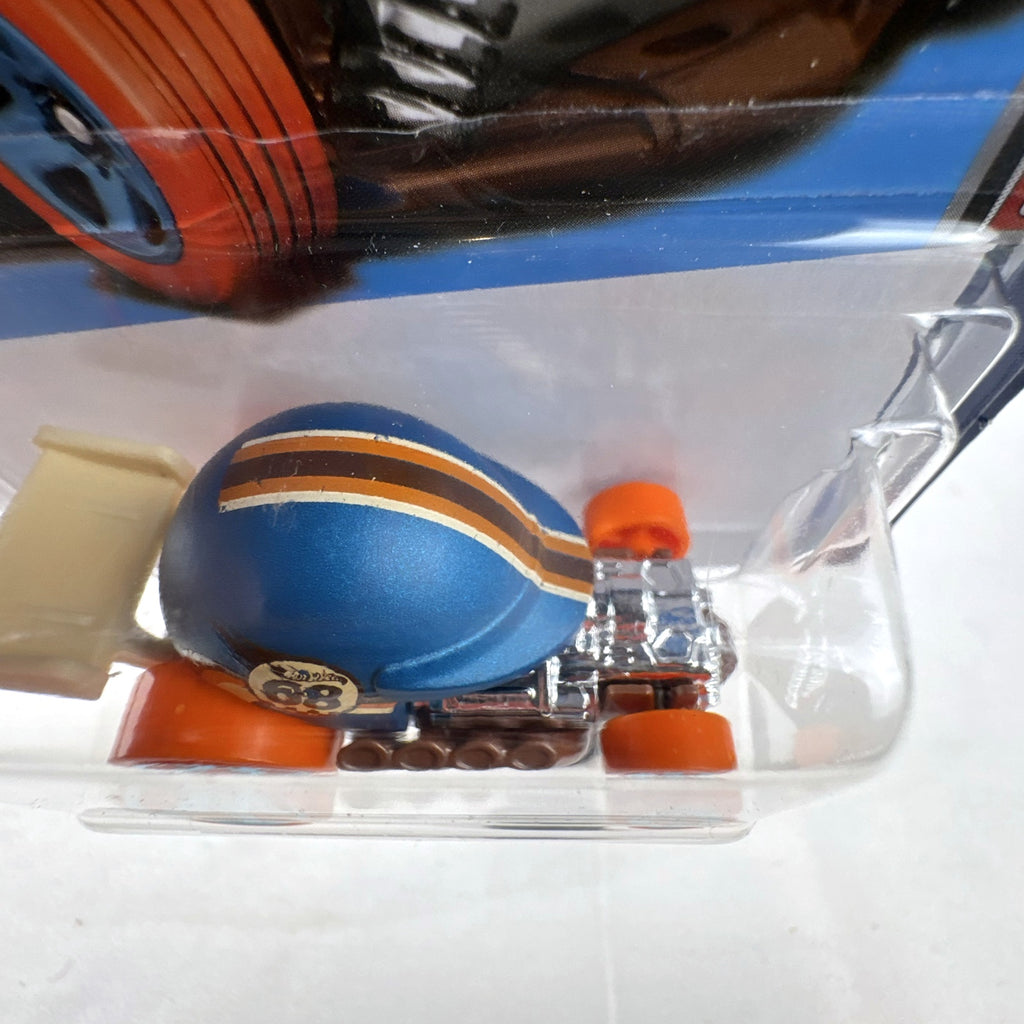 Hot Wheels Head Gasket diecast car in satin blue from the HW Sports series in original blister packaging