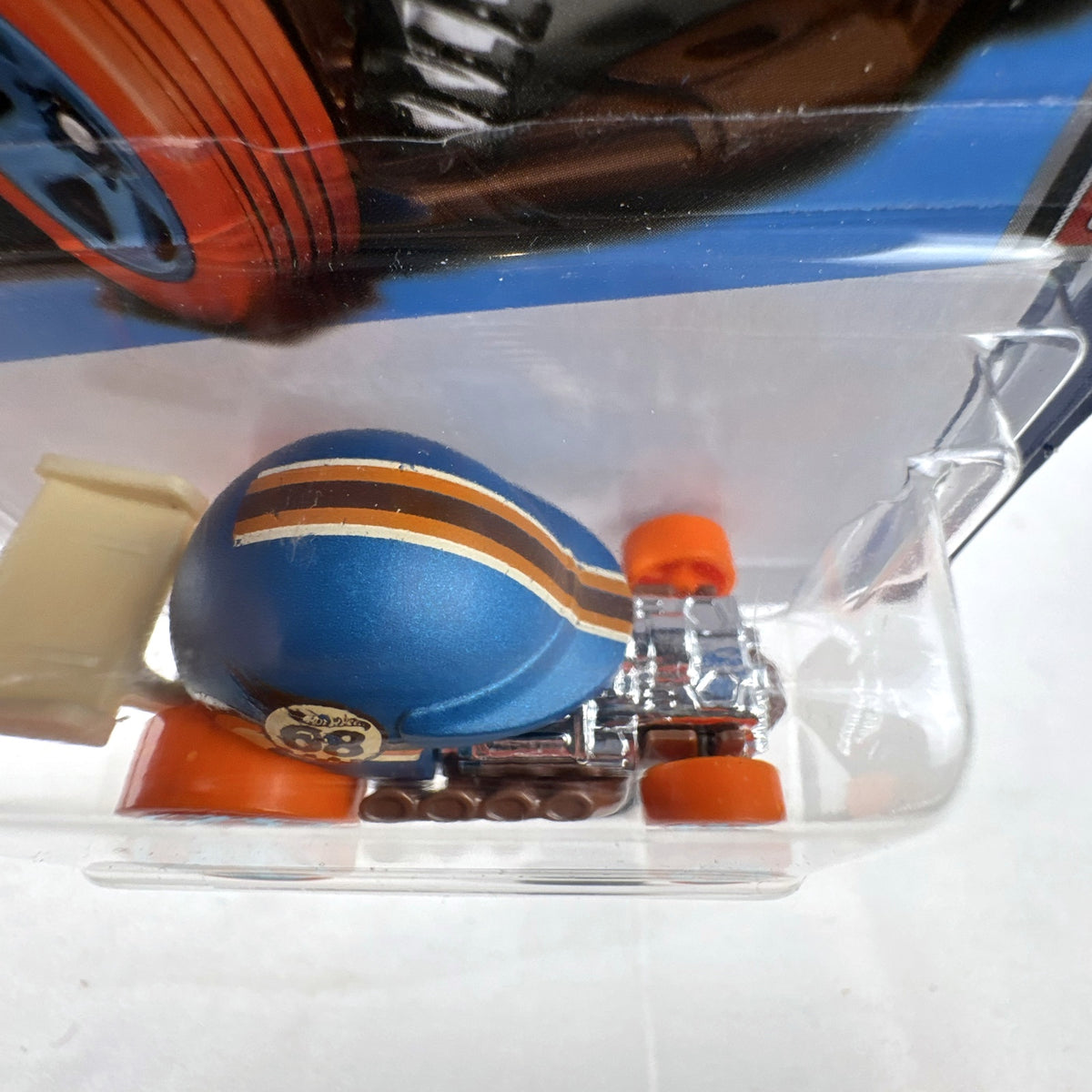 Hot Wheels Head Gasket diecast car in satin blue from the HW Sports series in original blister packaging