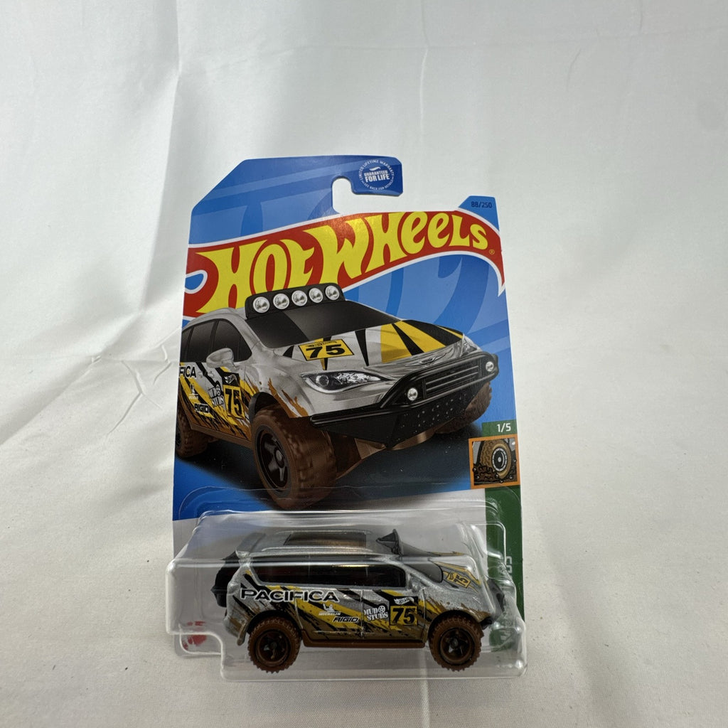 Hot Wheels Mud Studs Chrysler Pacifica off-road minivan 1:64 scale diecast model in original blister packaging