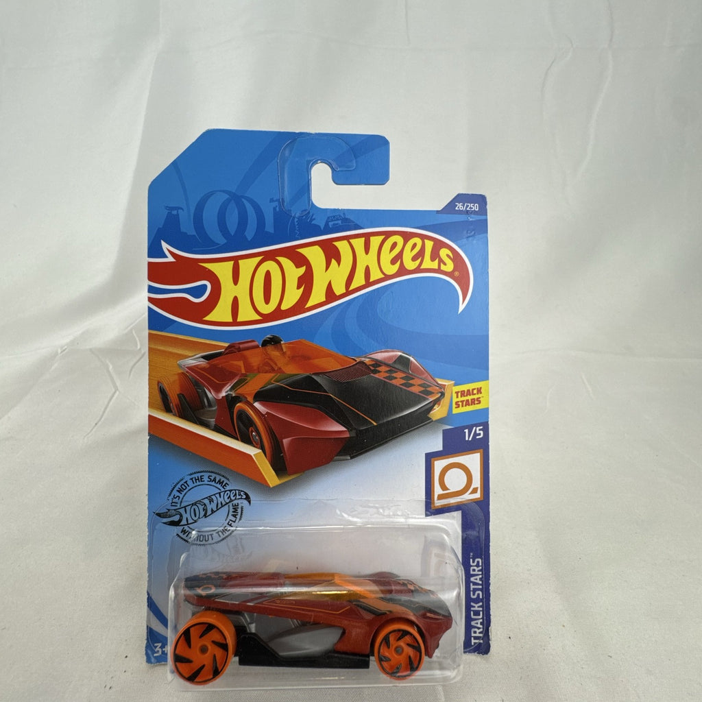 Hot Wheels 1:64 scale HW Warp Speeder diecast car in unopened original blister packaging.