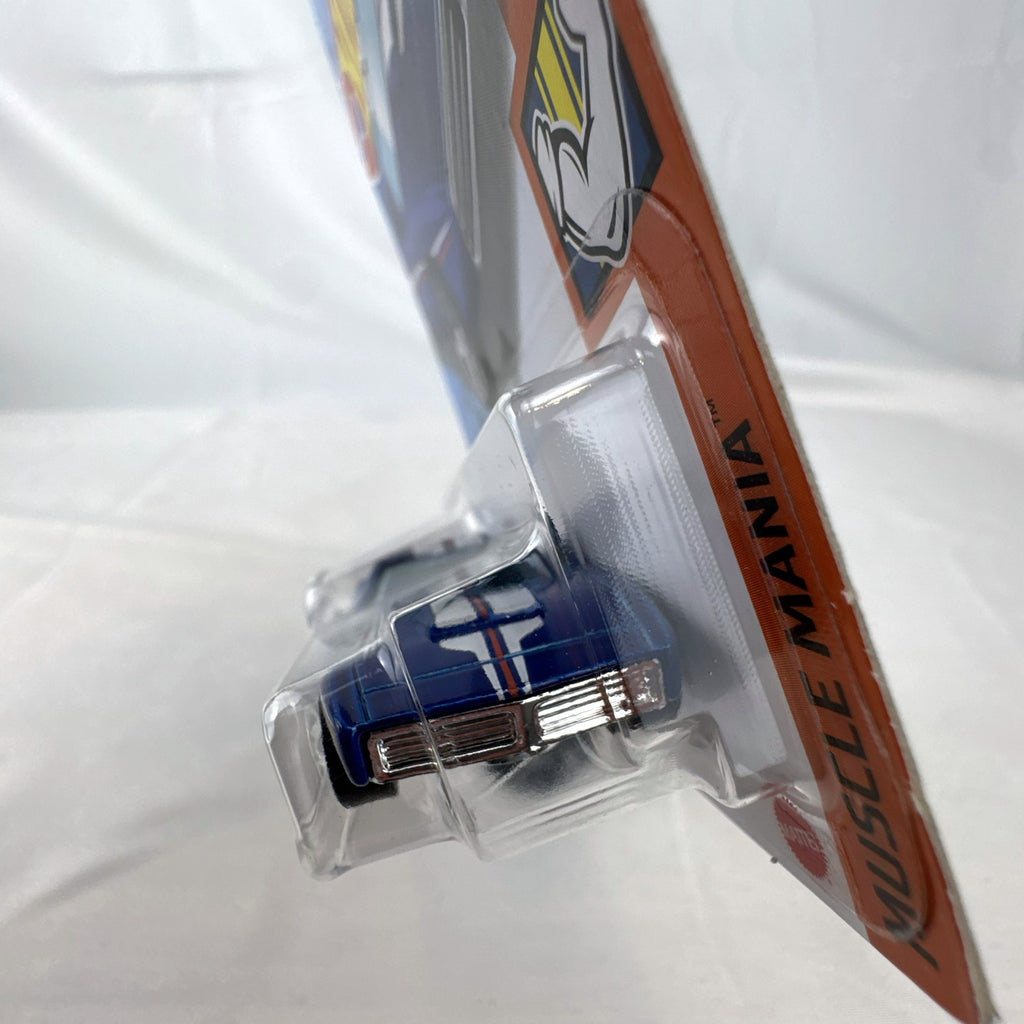 Hot Wheels 1:64 scale Custom Otto diecast muscle car in deep blue sealed on original blister card.