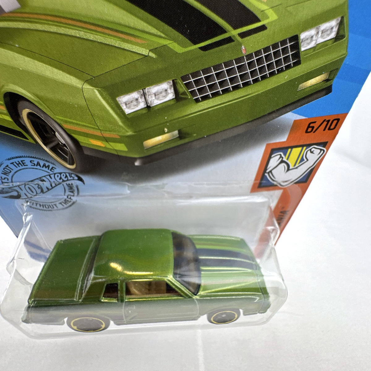 Hot Wheels 1:64 1986 Chevrolet Monte Carlo SS Muscle Mania in metallic green