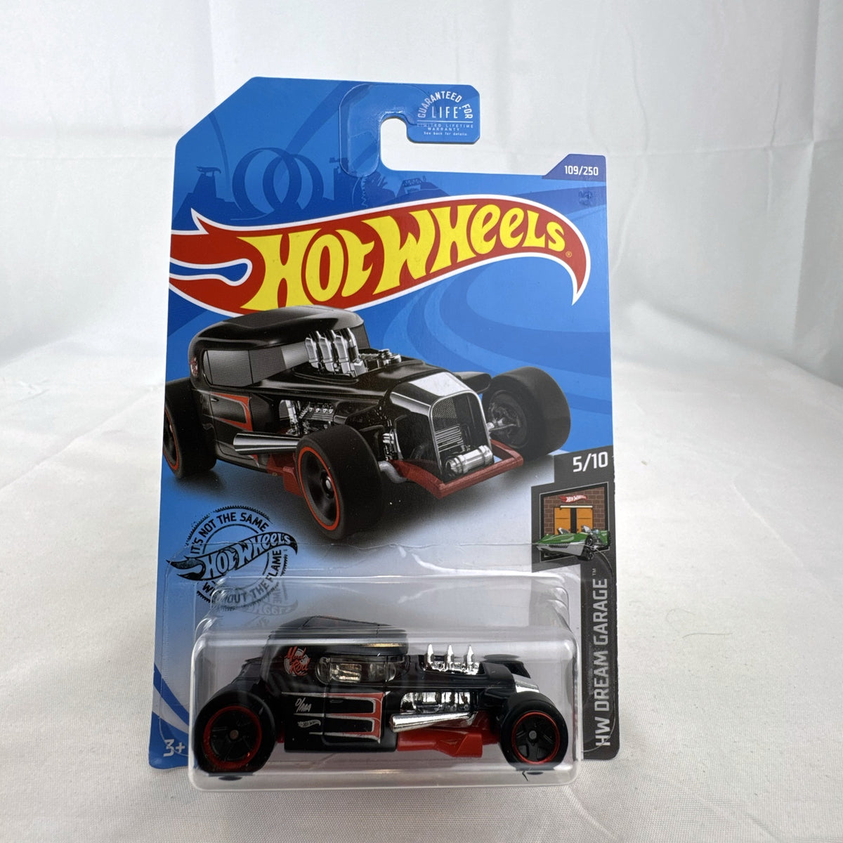 Hot Wheels Mod Rod 1:64 scale diecast hot rod in matte black from HW Dream Garage series sealed on card