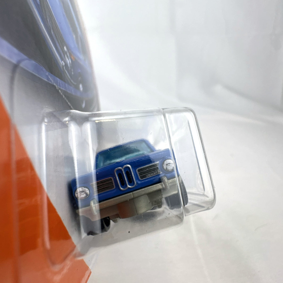 Matchbox 1:64 scale 1969 BMW 2002 diecast car in blue, factory sealed on MBX Highway blister card.