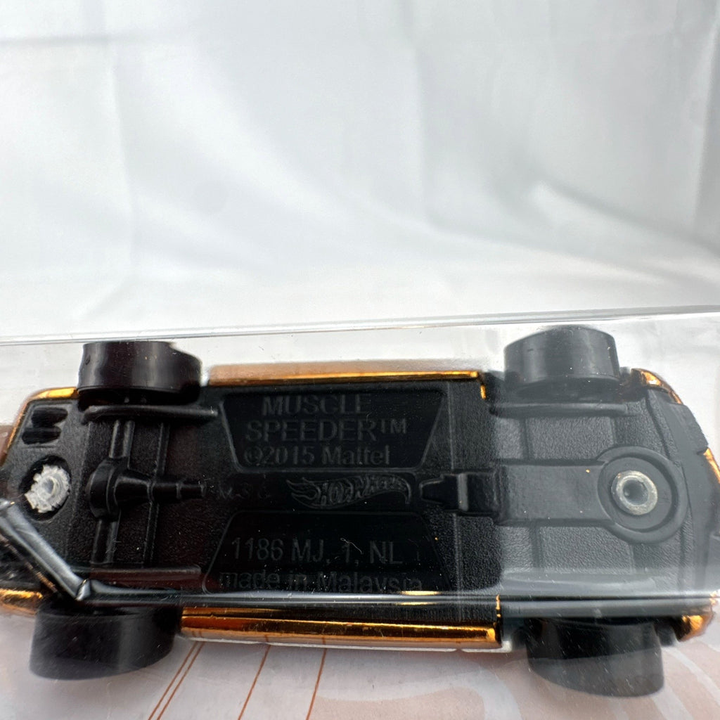 Hot Wheels Muscle Speeder 1:64 scale diecast car in Pearl and Chrome 52nd Anniversary packaging.
