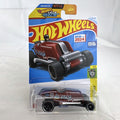 Hot Wheels Mo-Stash 1:64 diecast car in dark red with white graphics sealed on card from the 2024 Experimotors series