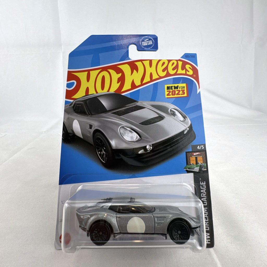 Hot Wheels 1:64 scale El Segundo Coupe diecast car in silver, sealed on original HW Dream Garage card.