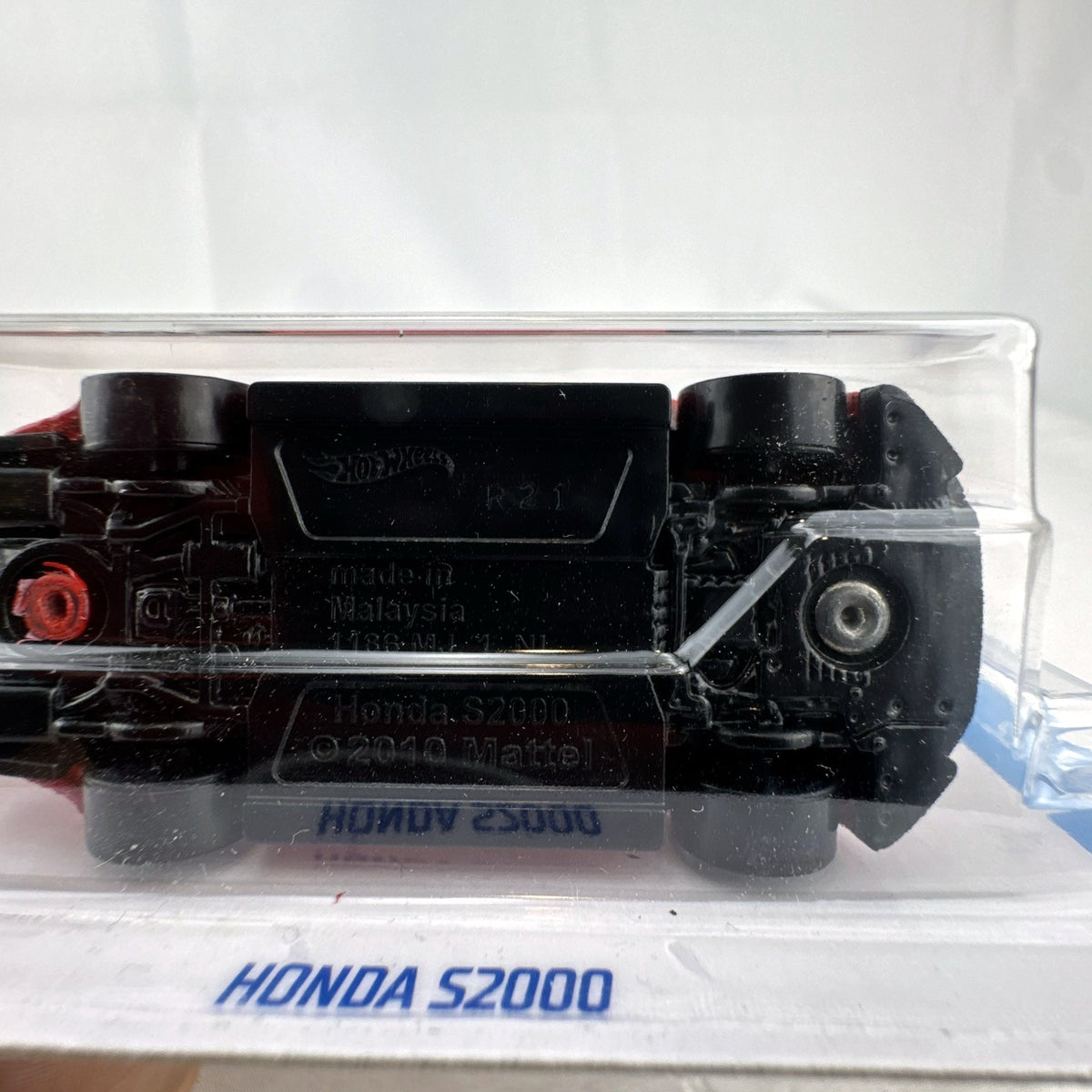 Hot Wheels 1:64 scale Honda S2000 in red diecast on original unopened card package